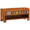 vidaXL Sk&oacute;bekkur Hunangsbr&uacute;nn 100 x 35 x 45 cm Acacia Mass&iacute;futr&eacute;