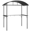vidaXL BBQ Gar&eth;sk&aacute;li me&eth; Hillum Reykgr&aacute;r 220x115x230 cm St&aacute;l