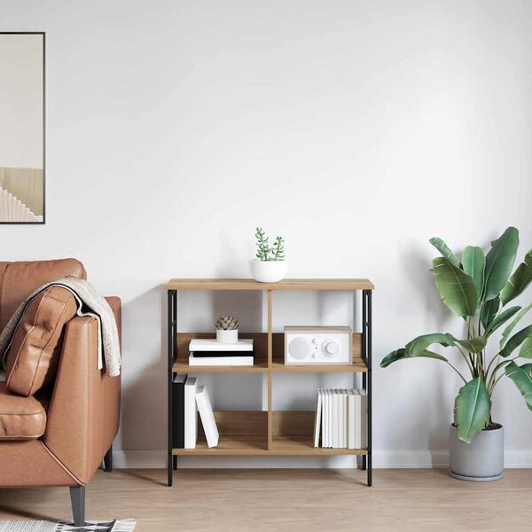 vidaXL Hilla Artisan Eik 82 x 32 x 79 cm Samsettur vi&eth;ur