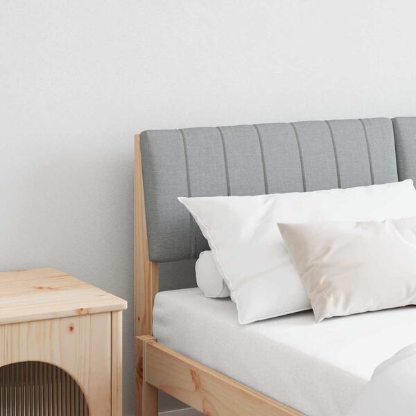 vidaXL B&oacute;lstru&eth; r&uacute;mgafl Lj&oacute;sgr&aacute;r 135 cm Solid furuhikk