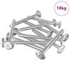 vidaXL Tr&eacute;stungur 1350 pcs Silfur St&aacute;l