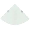 vidaXL Hornhillur 2 stk. me&eth; Kr&oacute;msto&eth;um Hv&iacute;t Gler 25x25 cm