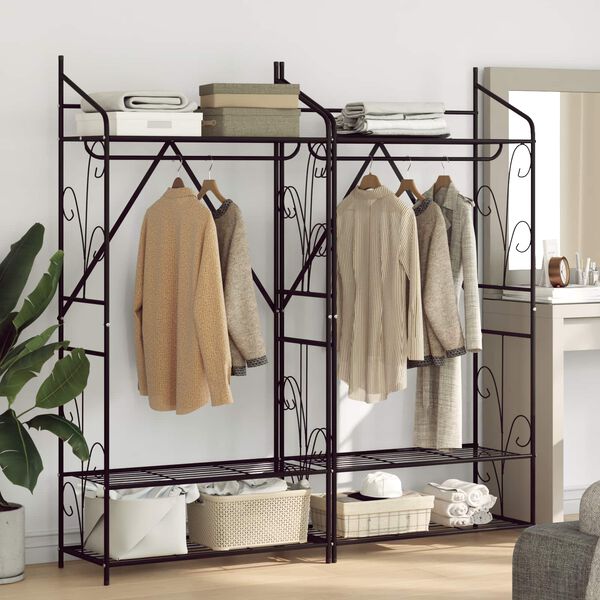 vidaXL Opinn Sk&aacute;pur Einlita 2 pcs 78 x 36 x 158 cm