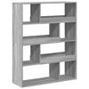 vidaXL B&oacute;kahilla Gr&aacute;ir Sonoma 100x33x125,5 cm Samsettur Vi&eth;ur