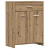 vidaXL Ba&eth;herbergissk&aacute;pur Listamannseik 60x33x80 cm Samsettur vi&eth;ur