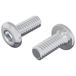 vidaXL H&ouml;fu&eth;l&aacute;saskr&uacute;fa 2 pcs Silfur M6 x 15 mm St&aacute;l