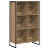 vidaXL B&oacute;kask&aacute;pur Listama&eth;ur Eik 99.5 x 30 x 108.5 cm Samsettur vi&eth;ur