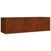 vidaXL Upph&aelig;kka&eth; Gar&eth;ker 280x80x80 cm Corten St&aacute;l