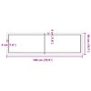 vidaXL Baðherbergisborðplata Brúnn 180x50x(2-4)cm Meðhöndlaður Viður