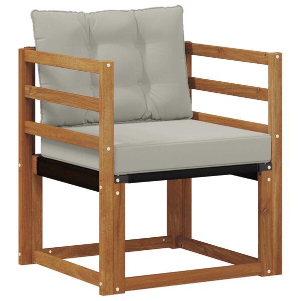 vidaXL &Uacute;ti s&oacute;fasett Fast Acacia tr&eacute; og Textilene