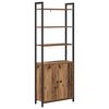 vidaXL B&oacute;kask&aacute;pur Gamall vi&eth;ur 60 x 24 x 161 cm Samsettur vi&eth;ur