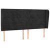 vidaXL H&ouml;f&eth;agafl me&eth; Eyrum 183x23x118/128 cm Sv&ouml;rt Flauel