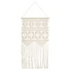 vidaXL Macrame Vegghengi 40x80 cm B&oacute;mull