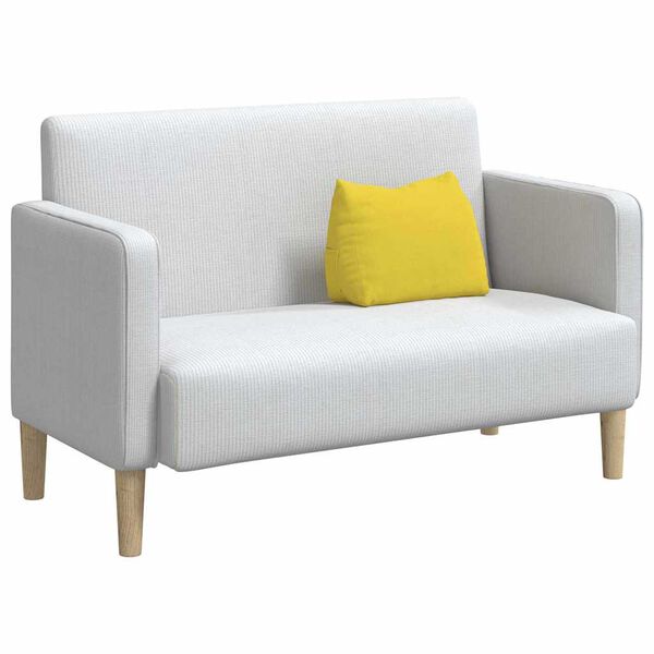 vidaXL Bakpúði Létt gult 45 x 20 x 35 cm dúkur