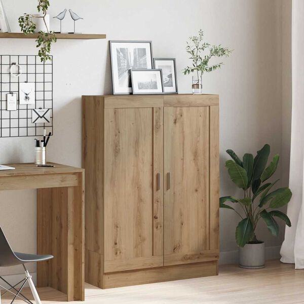 vidaXL B&oacute;kask&aacute;pur Listamannseik 82,5x30,5x115 cm Samsettur vi&eth;ur