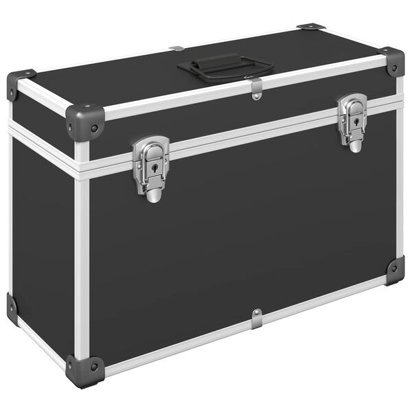 vidaXL Sk&aacute;pa handfang Svartur 85 x 45 mm M&aacute;lmur