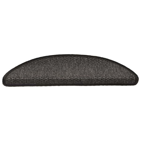 vidaXL Stigamottur Sj&aacute;lfl&iacute;mandi Sisal-Look 30 stk 56x17x3 cm Antracite