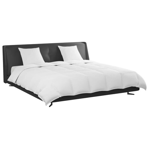 vidaXL R&uacute;mfatasett me&eth; kodda 3 pcs Hv&iacute;tt D&uacute;nfja&eth;rir