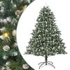 vidaXL Gervi j&oacute;latr&eacute; me&eth; 300 LED Gr&aelig;nn 240 cm PVC, plast og st&aacute;l