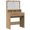 vidaXL F&ouml;tubor&eth; Artisan Eik 80 x 41 x 134,5 cm Samsettur vi&eth;ur