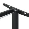 vidaXL Standskrifborðsgrind Svört (94-135)x60x(70-114) cm Stál