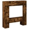 vidaXL Arninum Umger&eth; Reykt Eik 81x18x82 cm Samsettur Vi&eth;ur