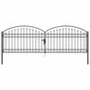 vidaXL Gir&eth;ingarhli&eth; ASSEN 401 x 175,5 cm St&aacute;l Gr&aacute;r L&aacute;sanleg