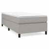 vidaXL R&uacute;mgrind me&eth; Springfj&ouml;&eth;rum Lj&oacute;sgr&aacute;r 90x190 cm Text&iacute;lefni