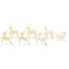 vidaXL LED R&eacute;n me&eth; 40 LED 7 pcs gold PET