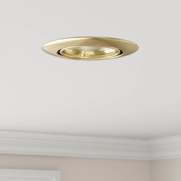 vidaXL Spotlight 12 pcs gold 9 x 9 x 2.5 cm metal