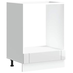 vidaXL Ofnsk&aacute;pur Lucca H&aacute;glans Hv&iacute;tur Samsettur Vi&eth;ur