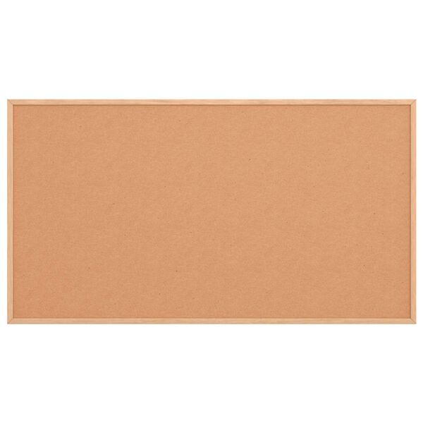 vidaXL korktafla me&eth; ramma &uacute;r gegnheilum furuvi&eth;i 100x55 cm