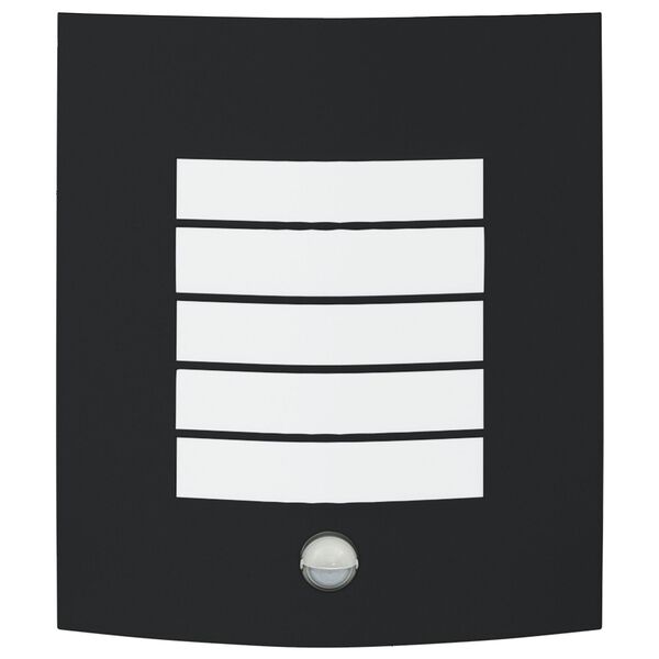 vidaXL Utanveggjakennarar 2 pcs Svartur 23.5 x 10.5 x 26 cm