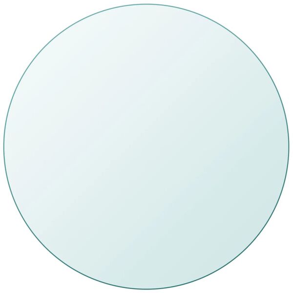 vidaXL Bor&eth;plata Hert gler Hringlaga 700 mm