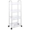 vidaXL geymsluvagn 4-stiga gagns&aelig; 37x28x95 cm Akr&yacute;l