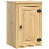 vidaXL Cabinet SKI Hunangsbjartur 40 x 32 x 60 cm Solid furuhikk