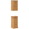 vidaXL Ba&eth;herbergismublasett me&eth; hur&eth; VIGO 2 pcs Br&uacute;nn og hunangsbr&uacute;nn