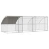 vidaXL H&aelig;nub&uacute;r 3 pcs Silfur 600 x 200 x 200 cm St&aacute;l og PE