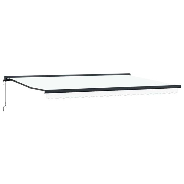 vidaXL S&oacute;lskermur Hv&iacute;tt 350 x 250 x 165 cm P&oacute;l&yacute;ester og Aluminium