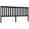 vidaXL H&ouml;f&eth;agafl fyrir R&uacute;m Svartur 206x6x101 cm Gegnheil Fura
