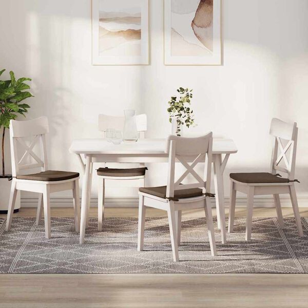 vidaXL Setjp&uacute;&eth;ar 4 pcs Br&uacute;nn 40 x 40 x 3 cm d&uacute;kur