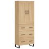 vidaXL Sk&aacute;pur Sonoma Eikarlitur 69,5x34x180 cm Samsettur Vi&eth;ur