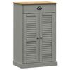 vidaXL Sk&oacute;sk&aacute;pur VIGO Gr&aacute;r 60x35x96 cm Gegnheil Fura