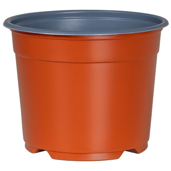 vidaXL Bl&oacute;mapottur 50 pcs terracotta &Oslash; 15 x 12.5 cm Plast