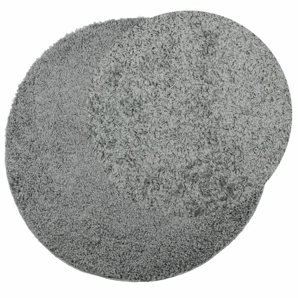 vidaXL Rýjamotta „PAMPLONA“ með Háu Flosi Nútímaleg Græn Ø 120 cm