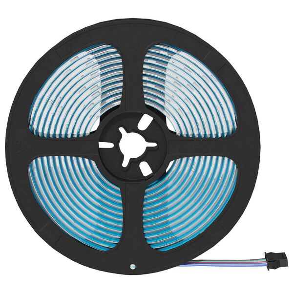 vidaXL LED strimill 2 pcs Svartur og gegnheill 5100 mm Kopar og plast