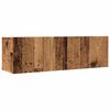 vidaXL Veggfestir Sj&oacute;nvarpssk&aacute;par 2 stk. Vi&eth;arlitur 100x30x30 cm
