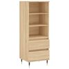 vidaXL H&aacute;r Sk&aacute;pur Sonoma Eik 40x36x110 cm Samsettur Vi&eth;ur