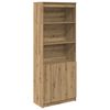 vidaXL Skenkur Listamannseik 70x35x180 cm Samsettur Vi&eth;ur