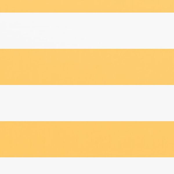 vidaXL Svalaskilr&uacute;m Hv&iacute;tt og Gult 75x500 cm Oxfordd&uacute;kur